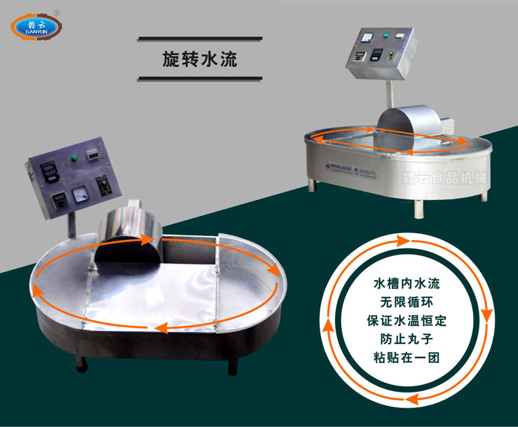 自动煮丸水槽-水槽内水流循环流动示意图