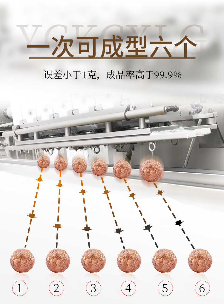 一次可成型六个丸子的机器